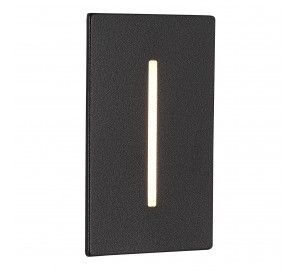 SL9519.408.01 Встраиваемый уличный светильник ST-Luce черный LED 1*3W 3000K SLIM