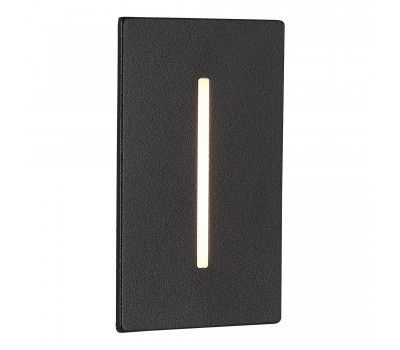 SL9519.408.01 Встраиваемый уличный светильник ST-Luce черный LED 1*3W 3000K SLIM SL9519.408.01 Встраиваемый уличный светильник ST-Luce черный LED 1*3W 3000K SLIM