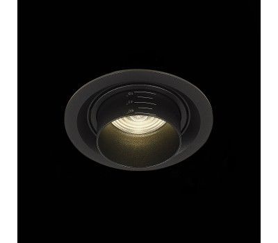 ST701.448.12 Св-к встр. Zoom Черный LED 1*12W 4000K 960Lm Ra90 15°-60° IP20 D115xH95 170-240V Встраиваемые светильники