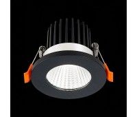 ST704.438.10 Св-к встр. Черный LED 1*10W 3000K 900Lm Ra>90 38° IP20 D80xH60 170-240V Встраиваемые светильники
