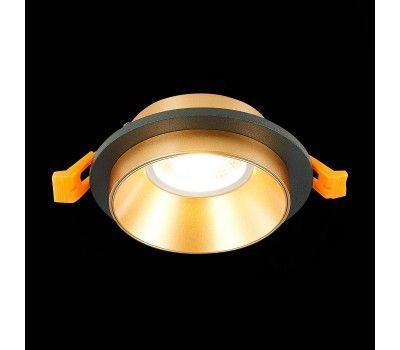 ST206.248.01 Св-к встр. Черный GU10 1*50W  IP20 D92xH38 220V Без ламп Встраиваемые светильники