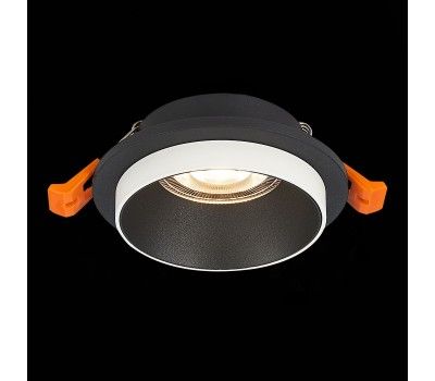 ST206.408.01 Св-к встр. Черный GU10 1*50W  D92xH38 220V Без ламп Встраиваемые светильники