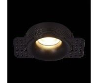 ST218.448.01 Св-к встр. Черный GU10 1*50W  IP20 D78xH30 165-265V Без ламп Встраиваемые светильники