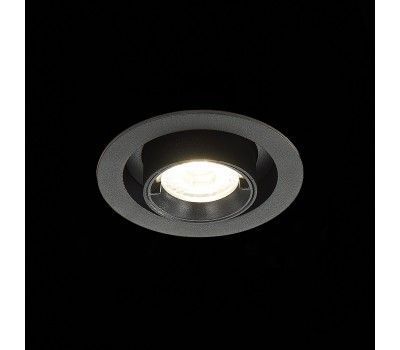 ST702.348.12 Св-к встр. Черный LED 1*12W 4000K 900Lm Ra80 24° IP20 D90xH92 180-240V Встраиваемые светильники