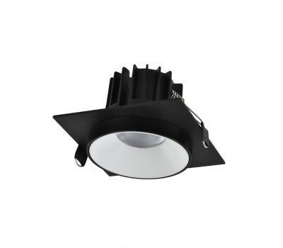ST758.438.10 Св-к встр. Черный, Белый LED 1*10W 3000K 700Lm Ra>90 36° IP44 D79xH61 85-265V Встраиваемые светильники