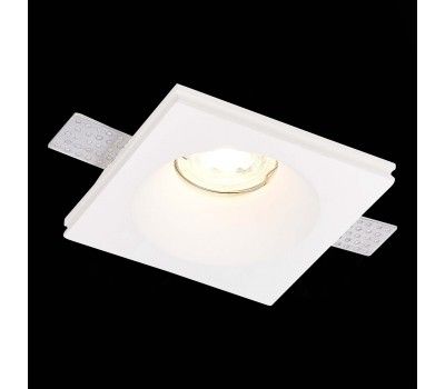 ST254.328.01 Св-к встр. из гипса Белый GU10 1*50W IP20 L120xW120xH40 220V Без ламп Встраиваемые светильники