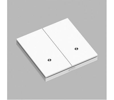 Выключатель двухклавишный Zigbee White