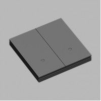 Выключатель одноклавишный Zigbee Black