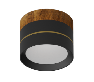 Накладной светодиодный светильник Ledron BARREL Wooden Black