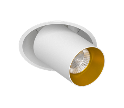 Встраиваемый поворотный светодиодный светильник EVA DANNY MINI White-Gold TRIAC 4000K