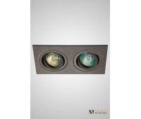 Встраиваемый двойной точечный светильник AM Group AM125 COFFEE