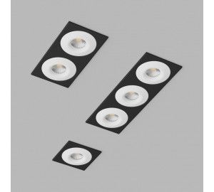 Встраиваемый светильник под сменную лампу Ledron AO1501001 SQ2 Black-White