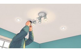 Установка люстр, светильников, бра