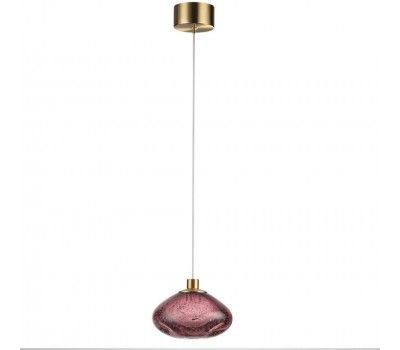 Подвесной светильник Odeon Light Mela 7043/4L бордовый/бронз/металл/стекло LED 4W 3000K 220V