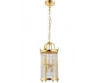 Светильник подвесной Crystal Lux TADEO SP4 D200 GOLD/TRANSPARENTE