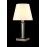Настольная лампа Crystal Lux NICOLAS LG1 NICKEL/WHITE