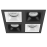Комплект из светильников и рамки DOMINO Domino Lightstar D54706070607