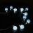 Гирлянда садовая на солнечной батарее 10 LED ламп, большие шары, белый свет, Solar GS033