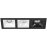 Комплект из светильников и рамки DOMINO Domino Lightstar D537060607
