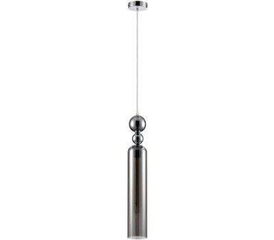 Подвесной светильник Lumion Lorenzo 8063/1A хром/смоки, металл/стекло E27 1*60W 220V
