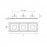 Комплект из светильников и рамки DOMINO Domino Lightstar D537060607