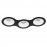 Комплект из светильников и рамки DOMINO Domino Lightstar D697060606