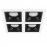 Комплект из светильников и рамки DOMINO Domino Lightstar D54607070707