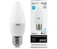 Лампочка LED Elementary Candle 8W E27 4100K 33228 Лампочка LED Elementary Candle 8W E27 4100K 33228