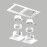 Комплект со светильником Domino Lightstar D5260606WMOD