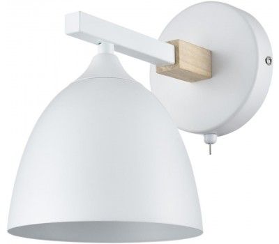 Бра Lumion Colange 8095/1W белый/белый металл, дерево/металл Е27 1*60W 220V