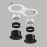 Комплект со светильником Domino Lightstar D6260707BMOD