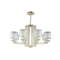 Люстра Crystal Lux NICOLAS SP-PL8 GOLD/WHITE