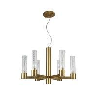 Люстра Crystal Lux OTONO SP6+1 BRASS/TRANSPARENTE
