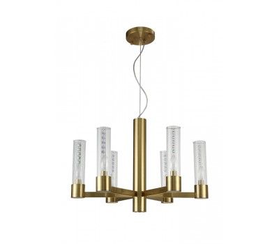 Люстра Crystal Lux OTONO SP6+1 BRASS/TRANSPARENTE