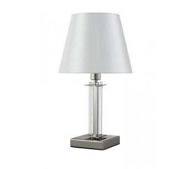 Настольная лампа Crystal Lux NICOLAS LG1 NICKEL/WHITE