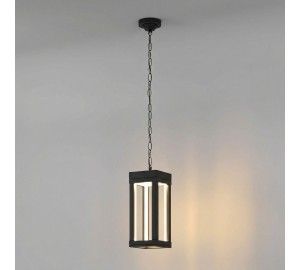 Подвесной уличный светильник светодиодный Elektrostandard Frame 1528 TECHNO LED 3000K чёрный