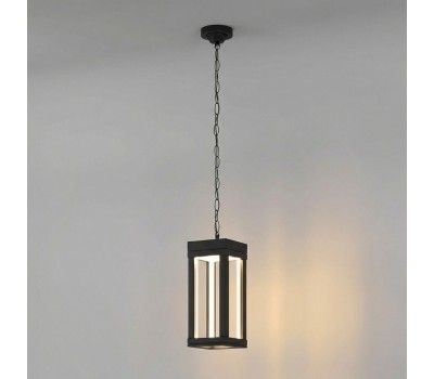 Подвесной уличный светильник светодиодный Elektrostandard Frame 1528 TECHNO LED 3000K чёрный