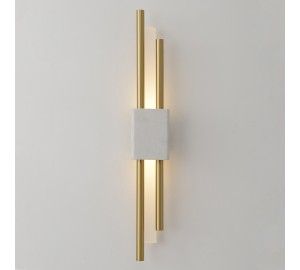 Бра Crystal Lux CARTA AP6W LED WHITE/BRASS