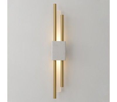 Бра Crystal Lux CARTA AP6W LED WHITE/BRASS
