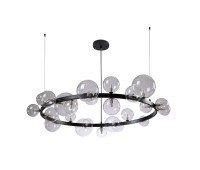 Люстра Crystal Lux AGATA SP24 V2 BLACK/TRANSPARENTE