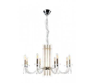 Люстра Crystal Lux AURELIO SP8 GOLD+CHROME/TRANSPARENT