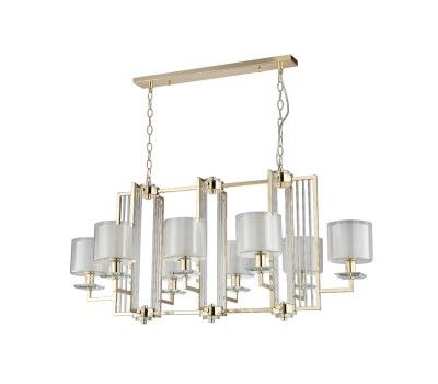 Люстра Crystal Lux NICOLAS SP8 L1000 GOLD/WHITE