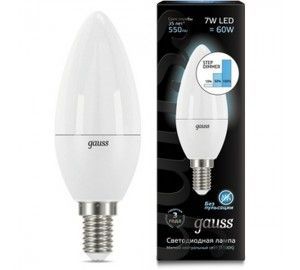 Лампочка LED Candle E14 7W 4100К step dimmable 103101207-S