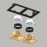 Комплект со светильником Domino Lightstar D5270303BMOD