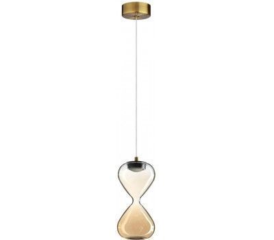 Подвесной светильник Odeon Light Glessi 5093/4L античн.бронза/прозрачн./янтарный градиент/металл/стекло LED 4W 4000K
