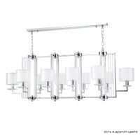Люстры Crystal Lux NICOLAS SP10 L1300 NICKEL/WHITE