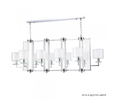 Люстры Crystal Lux NICOLAS SP10 L1300 NICKEL/WHITE