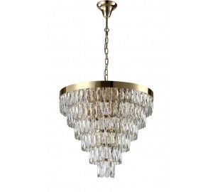 Люстра Crystal Lux ABIGAIL SP-PL15 D620 GOLD/TRANSPARENT