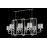 Люстра Crystal Lux NICOLAS SP8 L1000 NICKEL/WHITE