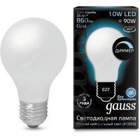 Лампочка LED Filament A60 OPAL dimmable E27 10W 4100К 1/10/40 102202210-D